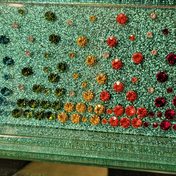 KURT GEIGER LONDON Crystals Embellished Party Envelope Clutch/Crossbody - Picture 13 of 13